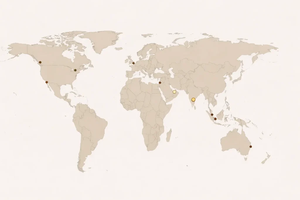Map on About Brand page